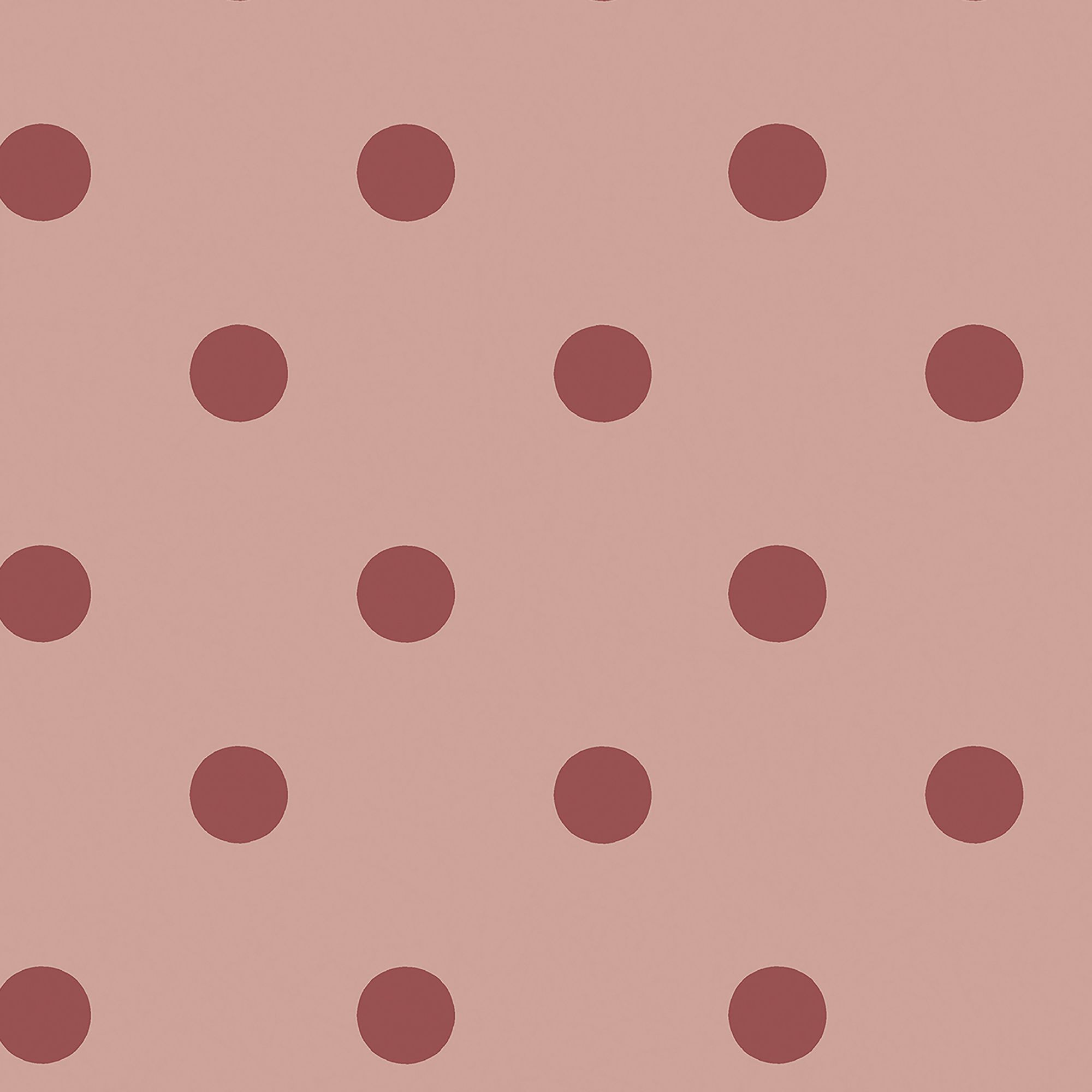 Cath Kidston Pink & Red Button Spot Smooth Wallpaper