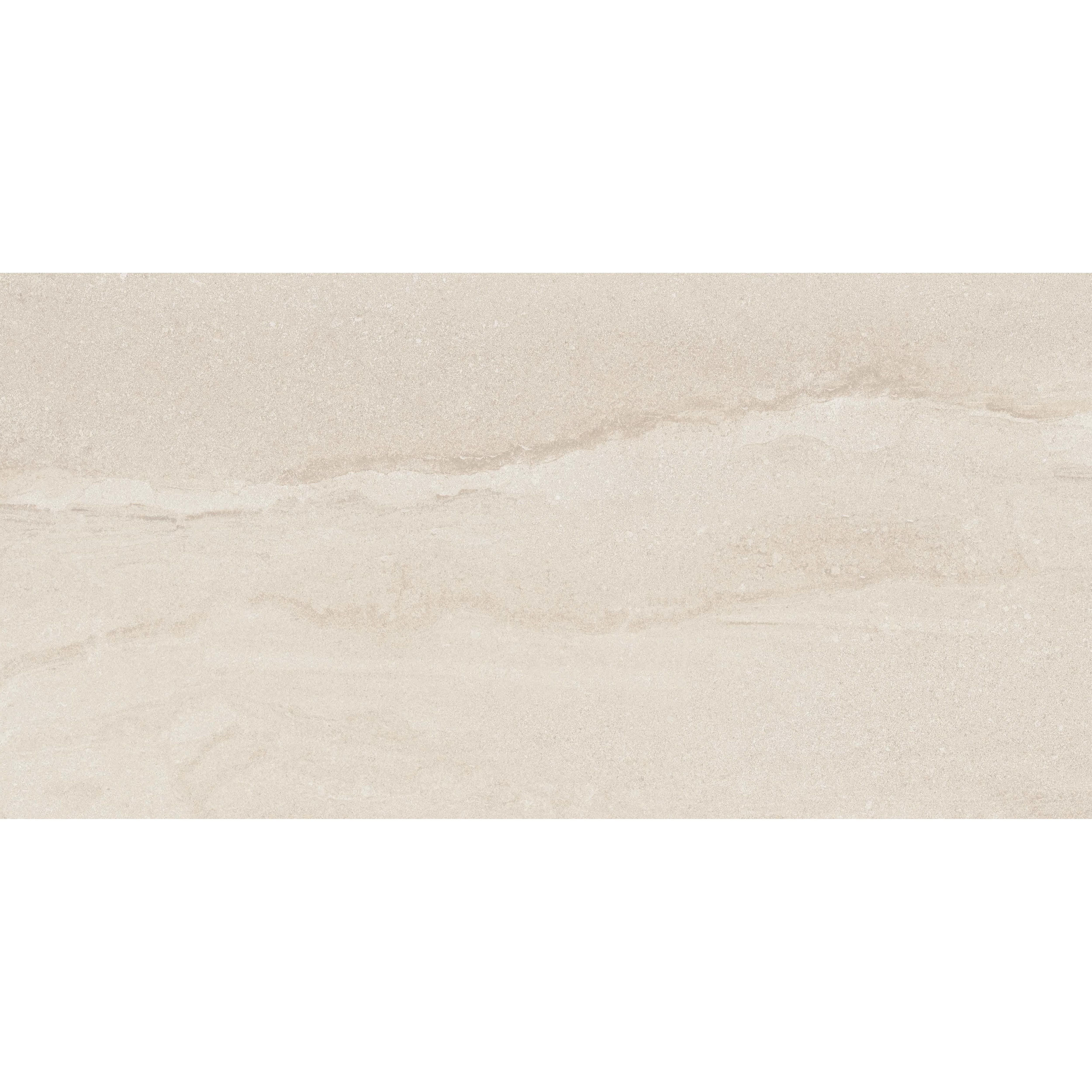 Ceramica White Matt Stone effect Stone effect Porcelain Indoor Wall & floor Tile, Pack of 6, (L)600mm (W)300mm