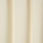 Chambray Cream Plain Unlined Tab top Curtain (W)117cm (L)137cm, Single