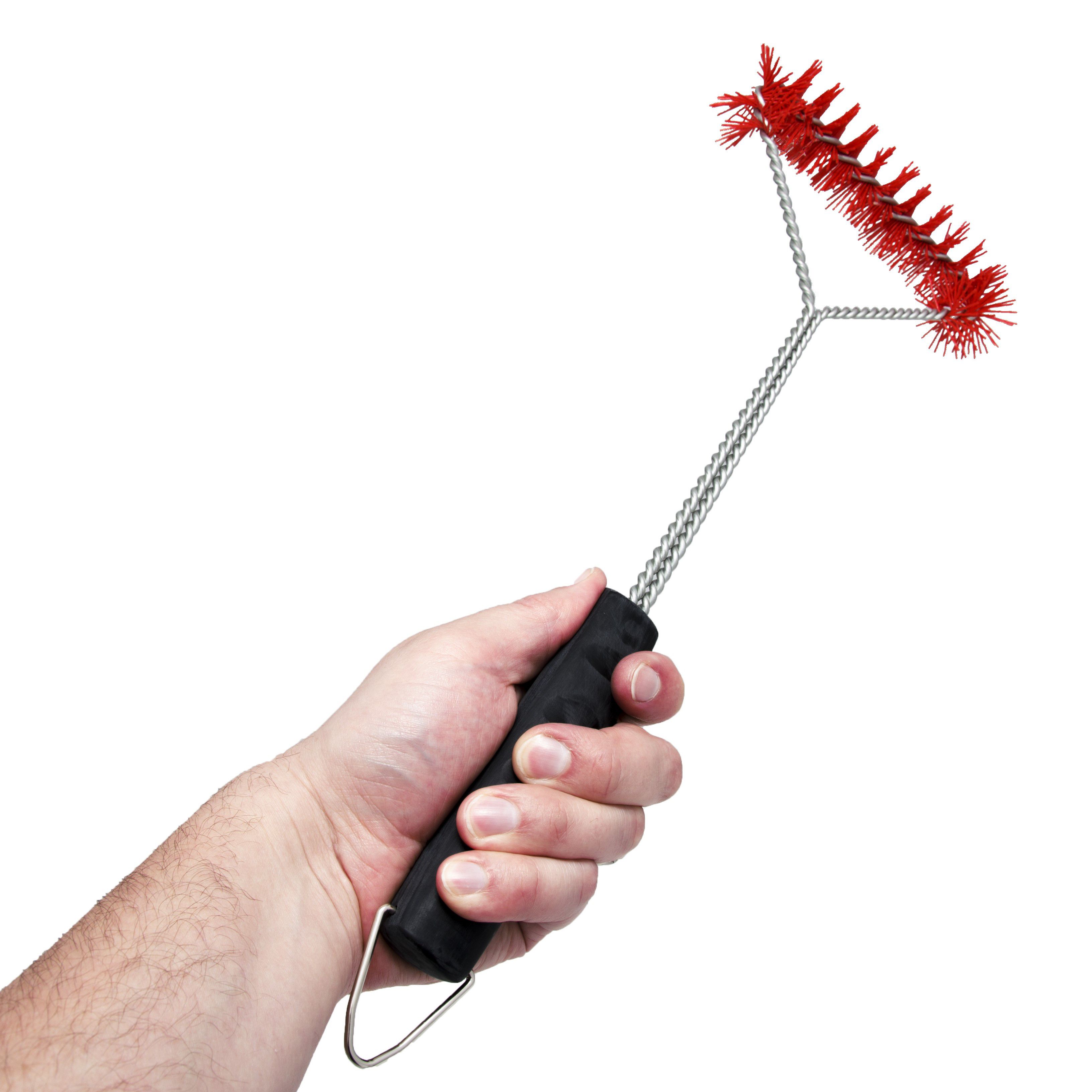 Charbroil Cool-Clean Black & red Grill cleaning brush