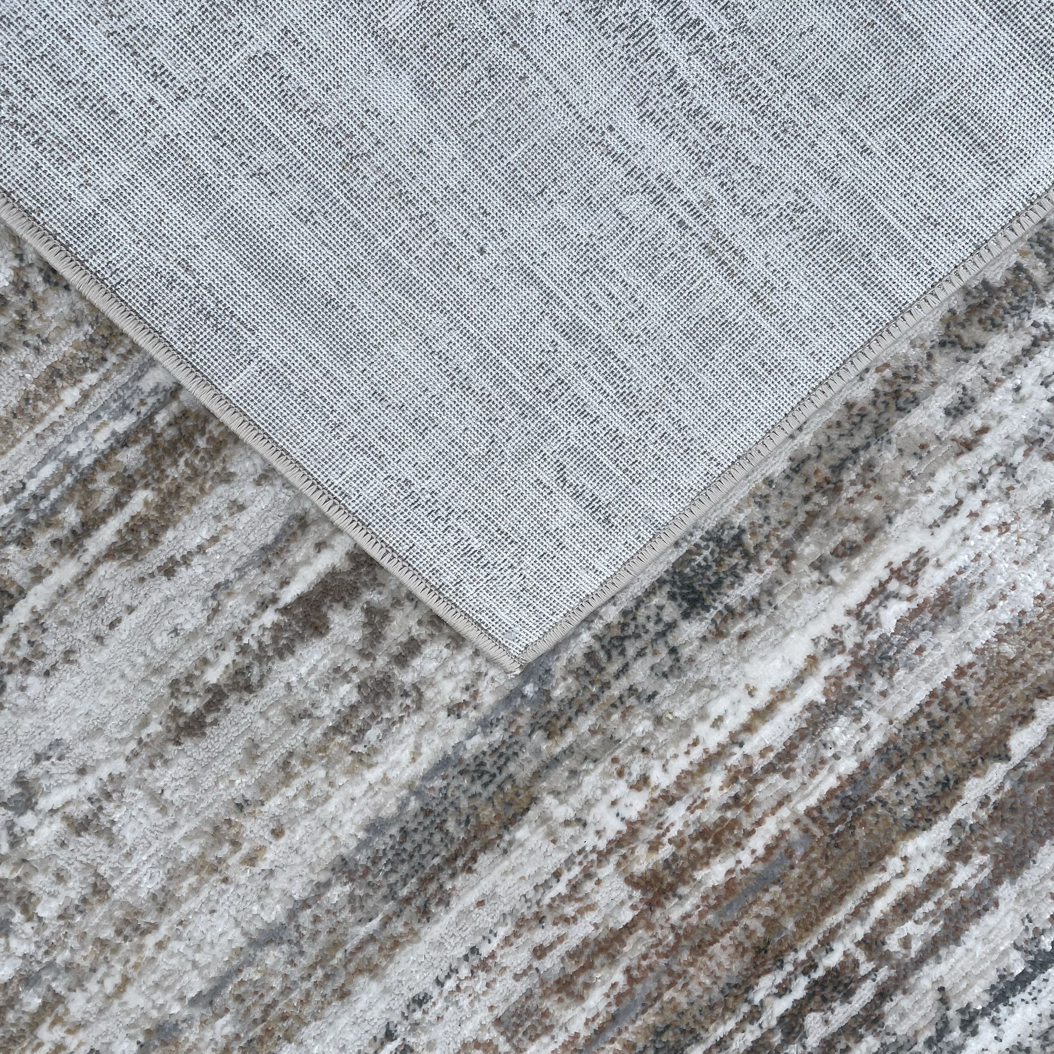 Charlotte Rust & Cream Tonal Woven effect Medium Rug, (L)170cm x (W)120cm