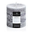 Chartwell Home Grey White tea & ginger Pillar candle 230g