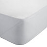 Chartwell Plain dye White Super king Fitted sheet
