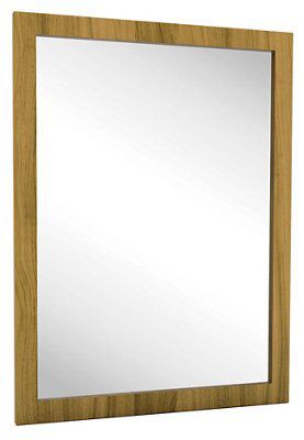 Chasewood Natural Rectangular Framed Framed mirror (H)800mm (W 