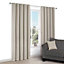 Chaylea Green Striped Lined Eyelet Curtains (W)167cm (L)183cm, Pair