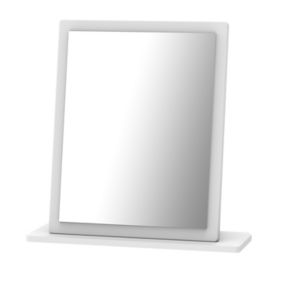 Chelsea White Rectangular Framed Mirror (H)50.5cm (W)48cm