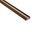 Cheshire Mouldings Contemporary Oak Chamfer 41mm Baserail, (L)2.4m (W)62mm