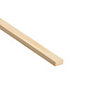 Cheshire Mouldings Pine Planed square edge Moulding (L)2.4m (W)25mm (T)10.5mm