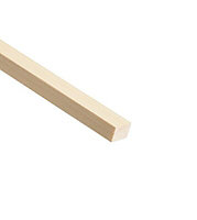 Cheshire Mouldings Pine Planed square edge Moulding (L)2.4m (W)25mm (T)15mm