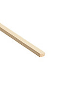 Cheshire Mouldings Smooth Planed Square edge Pine Stripwood (L)0.9m (W)11mm (T)6mm STPN35
