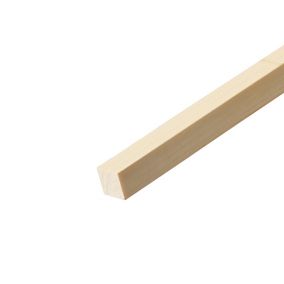 Cheshire Mouldings Smooth Planed Square edge Pine Stripwood (L)0.9m (W)21mm (T)21mm STPN56