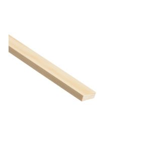 Cheshire Mouldings Smooth Planed Square edge Pine Stripwood (L)0.9m (W)25mm (T)6mm STPN38