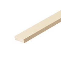 Cheshire Mouldings Smooth Planed Square edge Pine Stripwood (L)0.9m (W)46mm (T)10.5mm STPN46