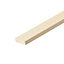 Cheshire Mouldings Smooth Planed Square edge Pine Stripwood (L)0.9m (W)68mm (T)10.5mm STPN47