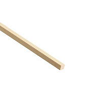 Cheshire Mouldings Smooth Planed Square edge Pine Stripwood (L)0.9m (W)6mm (T)6mm STPN34