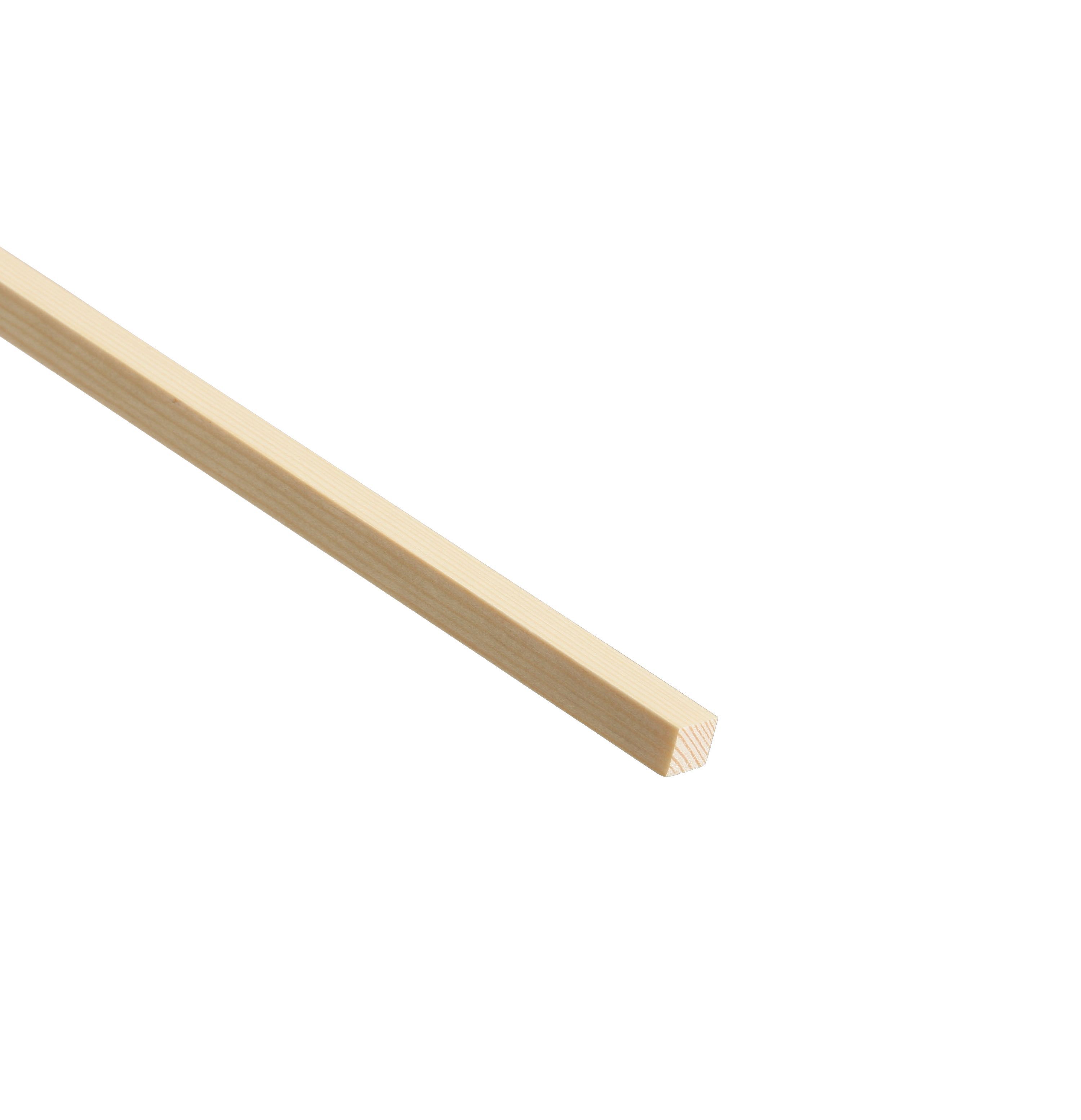 Cheshire Mouldings Smooth Planed Square edge Pine Stripwood (L)0.9m (W)6mm (T)6mm STPN34