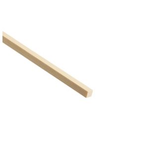 Cheshire Mouldings Smooth Planed Square edge Pine Stripwood (L)0.9m (W)6mm (T)6mm STPN34