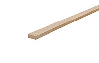 Cheshire Mouldings Smooth Square edge MDF Stripwood (L)2.4m (W)25mm (T)12mm STMD01