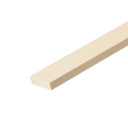 Cheshire Mouldings Smooth Square edge Pine Stripwood (L)0.9m (W)46mm (T)10.5mm