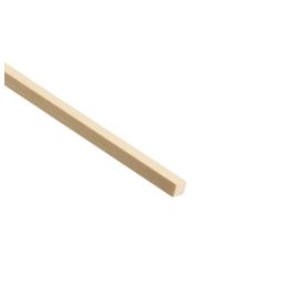 Cheshire Mouldings Smooth Square edge Pine Stripwood (L)0.9m (W)6mm (T)6mm