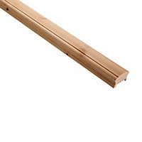 Cheshire Mouldings Traditional Pine 32mm Light handrail, (L)2.4m (W)41mm