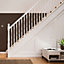 Cheshire Mouldings Traditional White Pine Grooved 32mm Heavy handrail, (L)2.4m (W)59mm