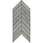 Chevron mosaic Grey Wood effect Porcelain Tile, (L)300mm (W)155mm