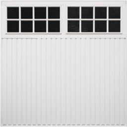 Chicago Made to measure Framed White Retractable Glazed Garage door