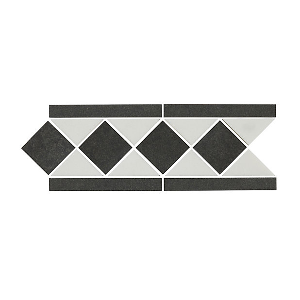 White Natural Stone Border Tile, How To Cover Border Tiles