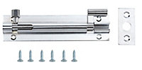 Chrome-plated Brass Barrel Door bolt N239 (L)102mm (W)26mm