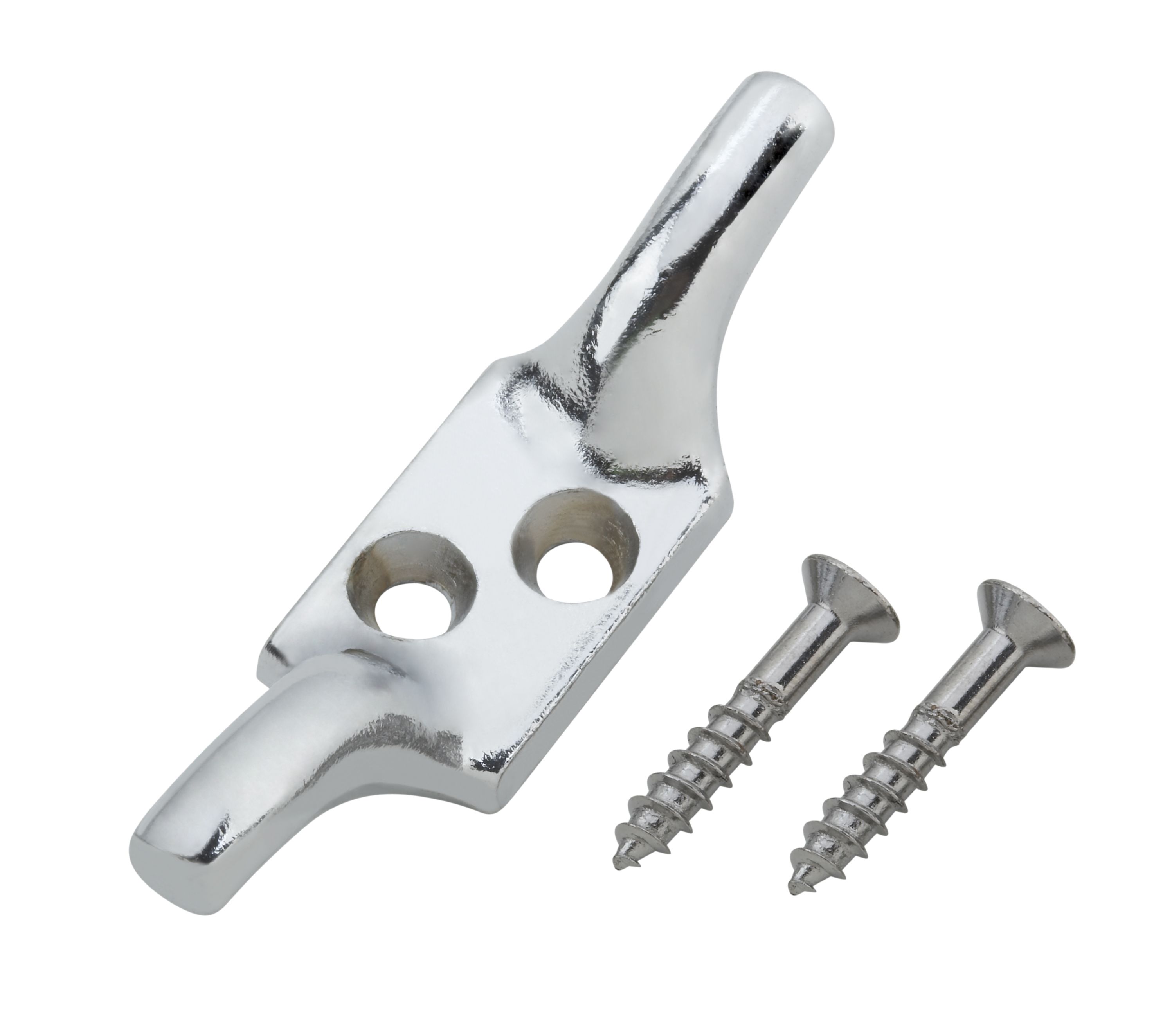 Chrome-plated Zinc Cleat hook (L)75mm