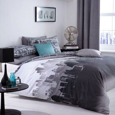 Black and shop white bedding set