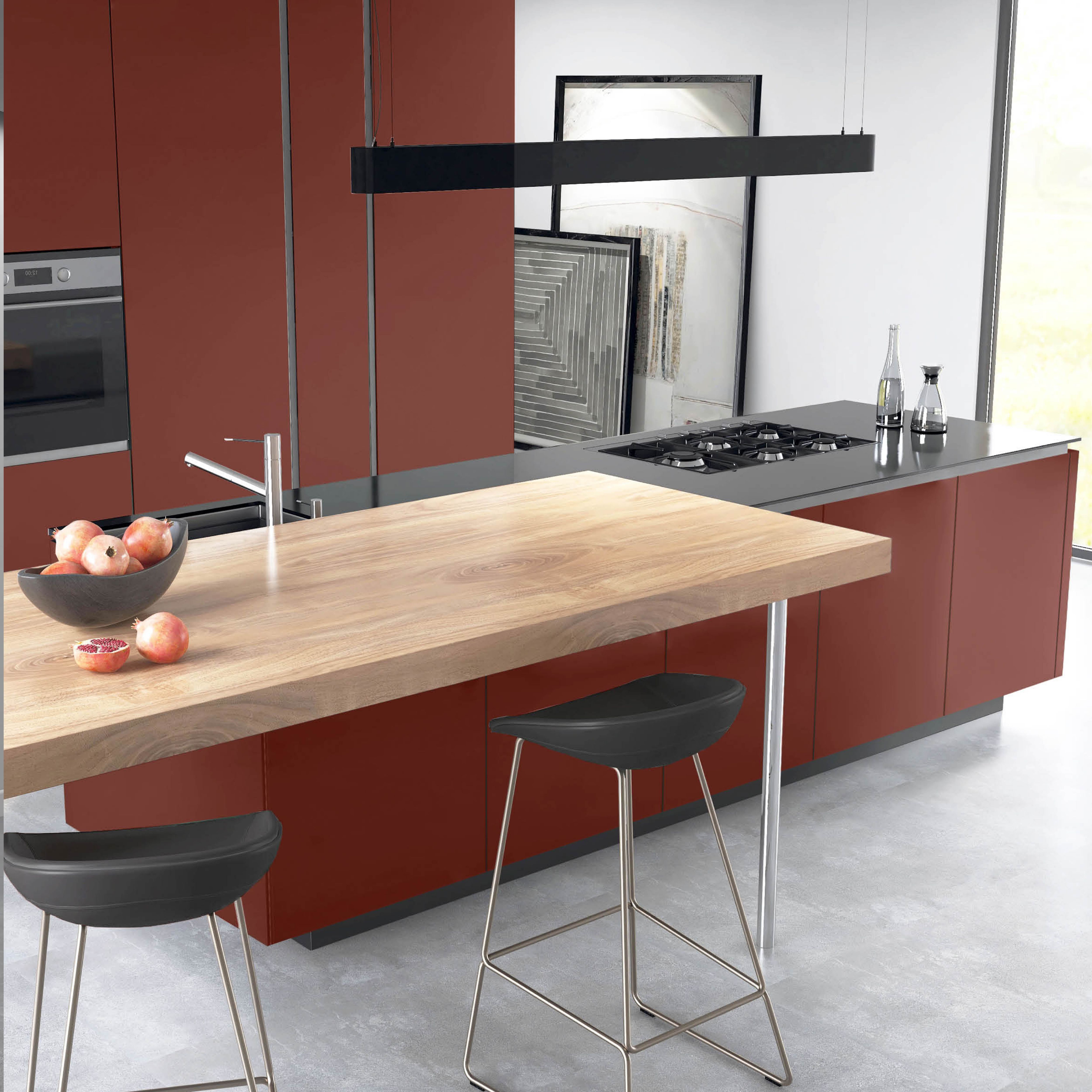 CLAD ON WALL END PANEL RED