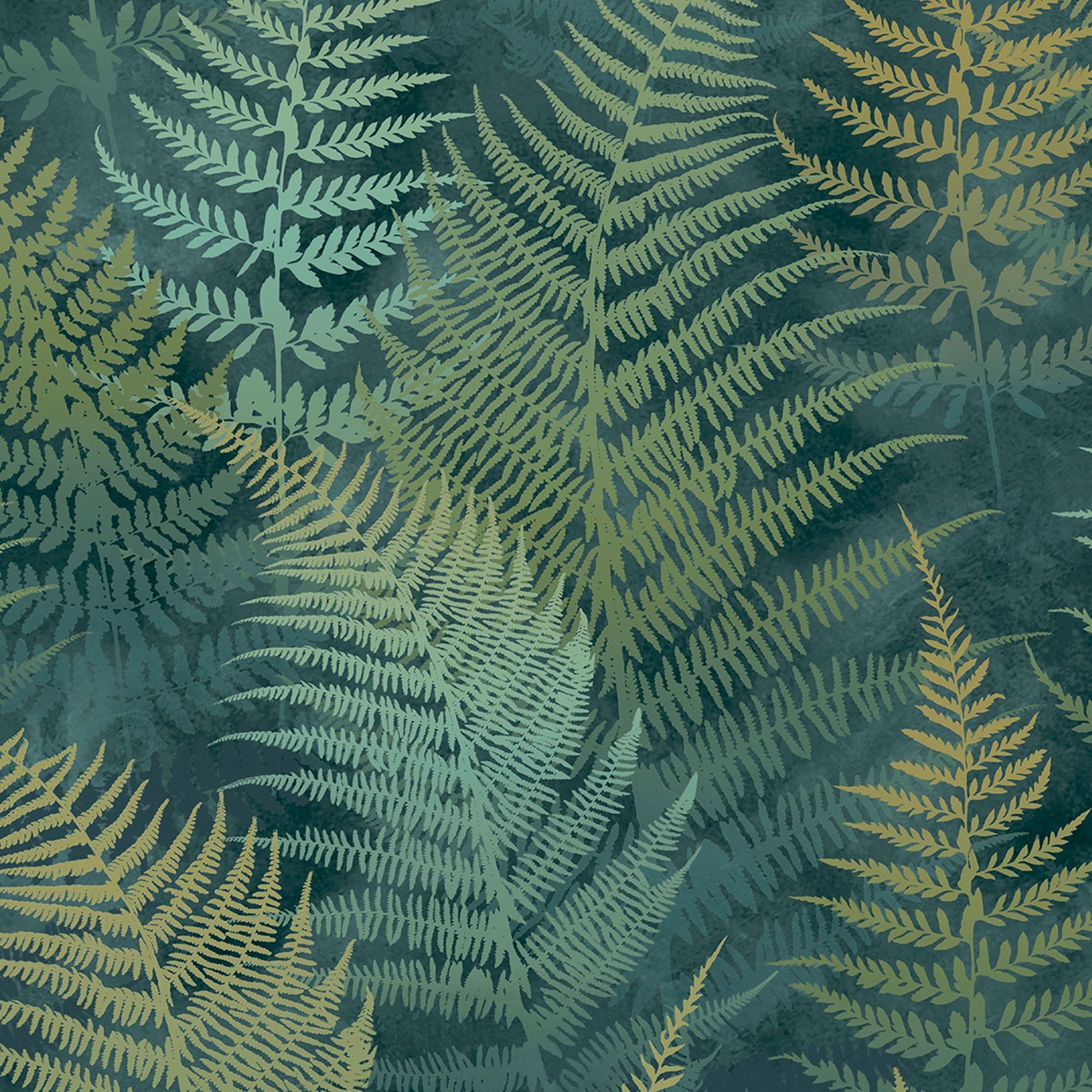 Clarissa Hulse Woodland Fern Emerald Smooth Wallpaper