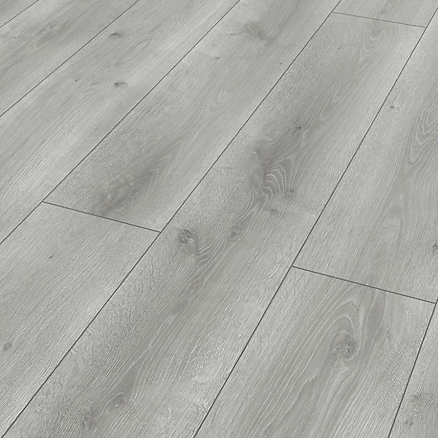 Classen Grey Oak Effect Laminate, B Q Lay Laminate Flooring
