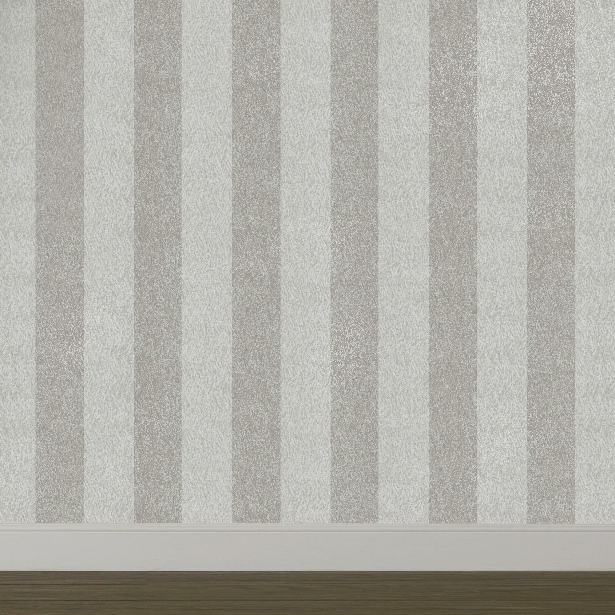 Claydon Grey Striped Textured Wallpaper