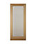 Clear Double glazed Panelled White oak veneer External Front door & frame, (H)2032mm (W)813mm