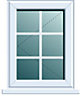 Clear Double glazed White uPVC Left-handed Window, (H)1120mm (W)620mm