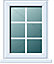 Clear Double glazed White uPVC Right-handed Window, (H)1120mm (W)620mm