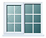 Clear Double glazed White uPVC Right-handed Window, (H)970mm (W)1190mm