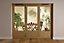 Clear Glazed Timber Patio door, (H)2009mm (W)2390mm