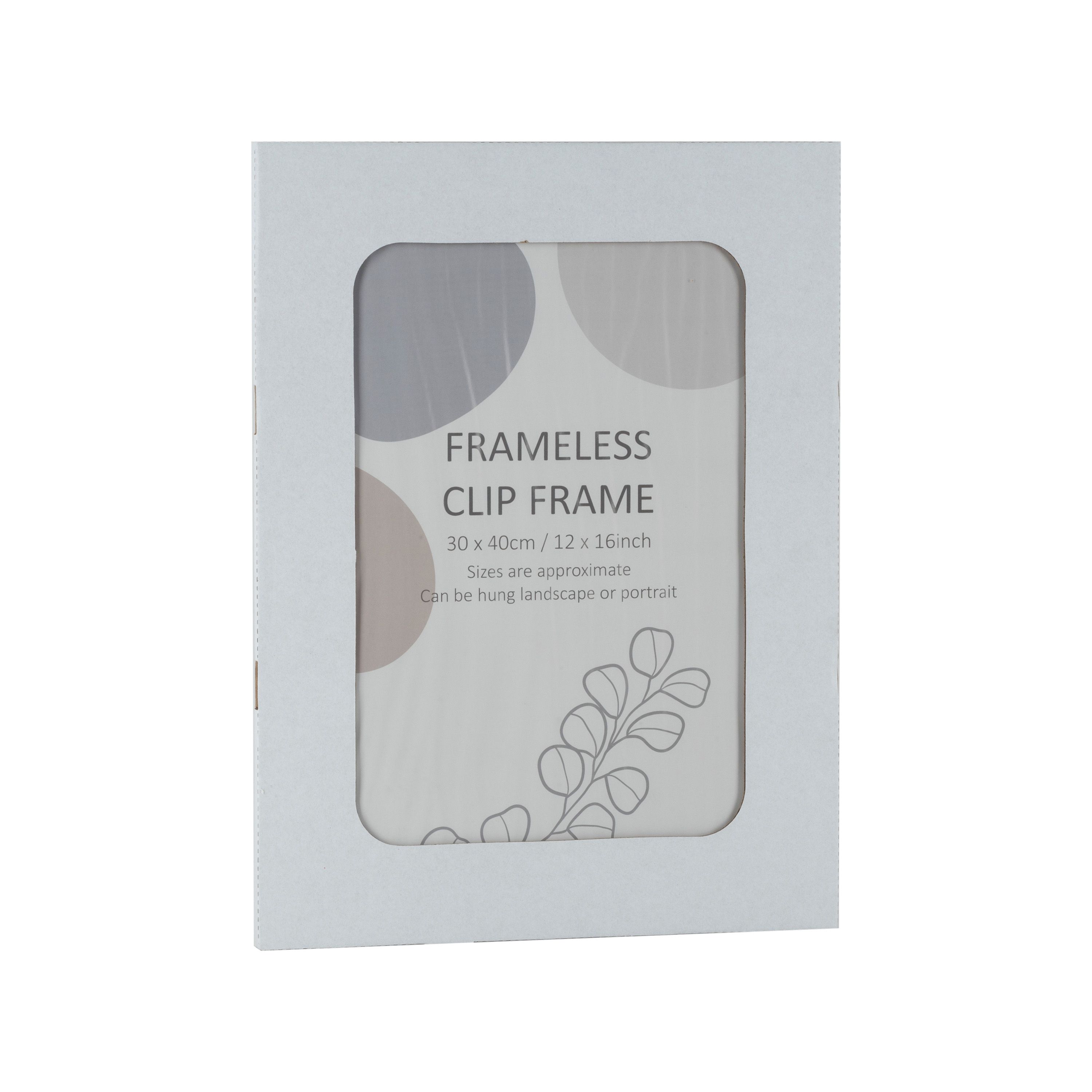 Clear Non-framed Clip picture frame (H)40.5cm x (W)30.5cm