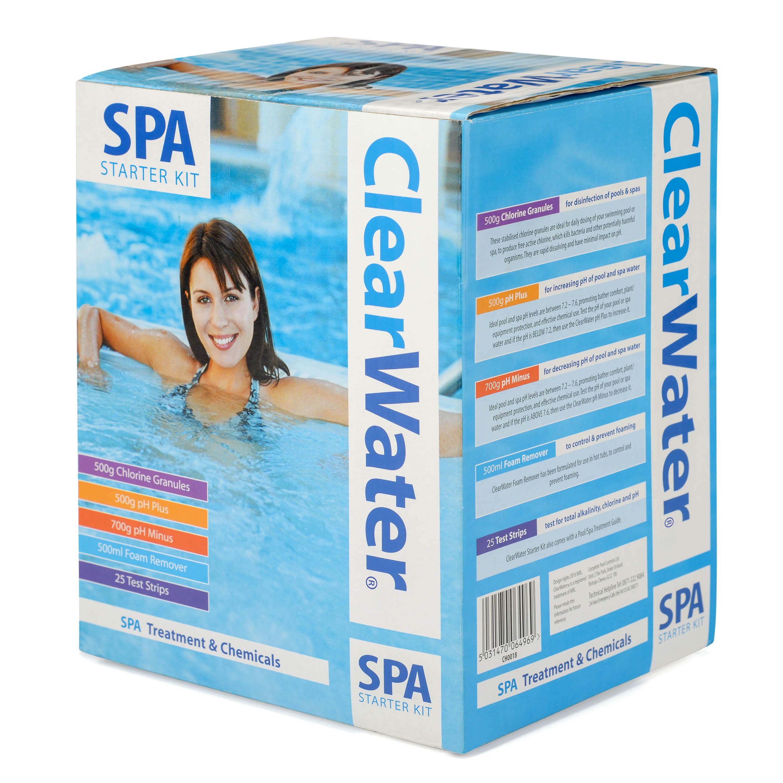 Clearwater Hot tub chemical starter kit