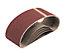 Coarse Sanding belt set (W)75mm (L)533mm, Pack of 5