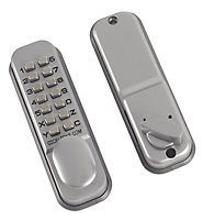 Codelocks Grey Powder-coated Zinc alloy 4 digit Push-button lock