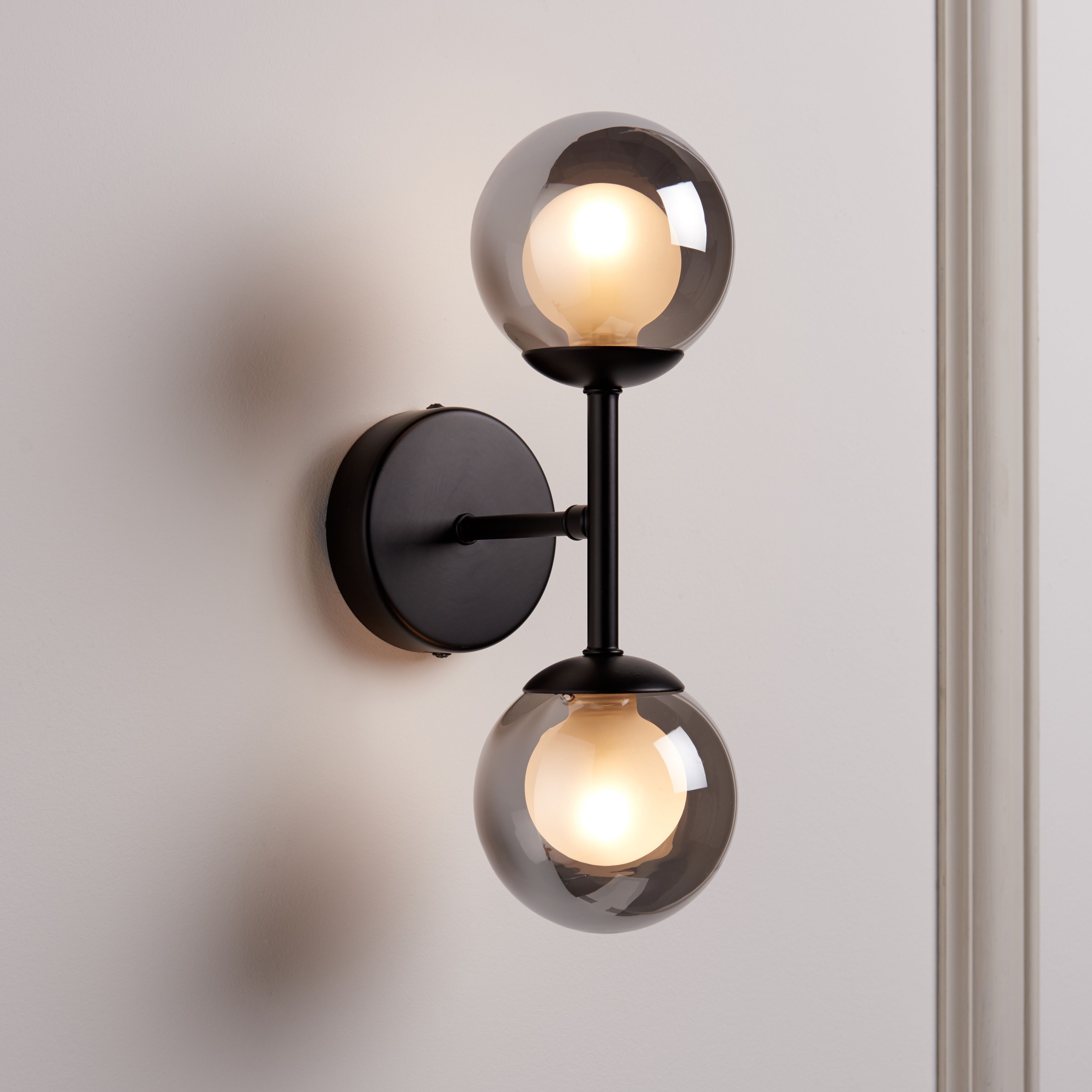 Black deals wall light