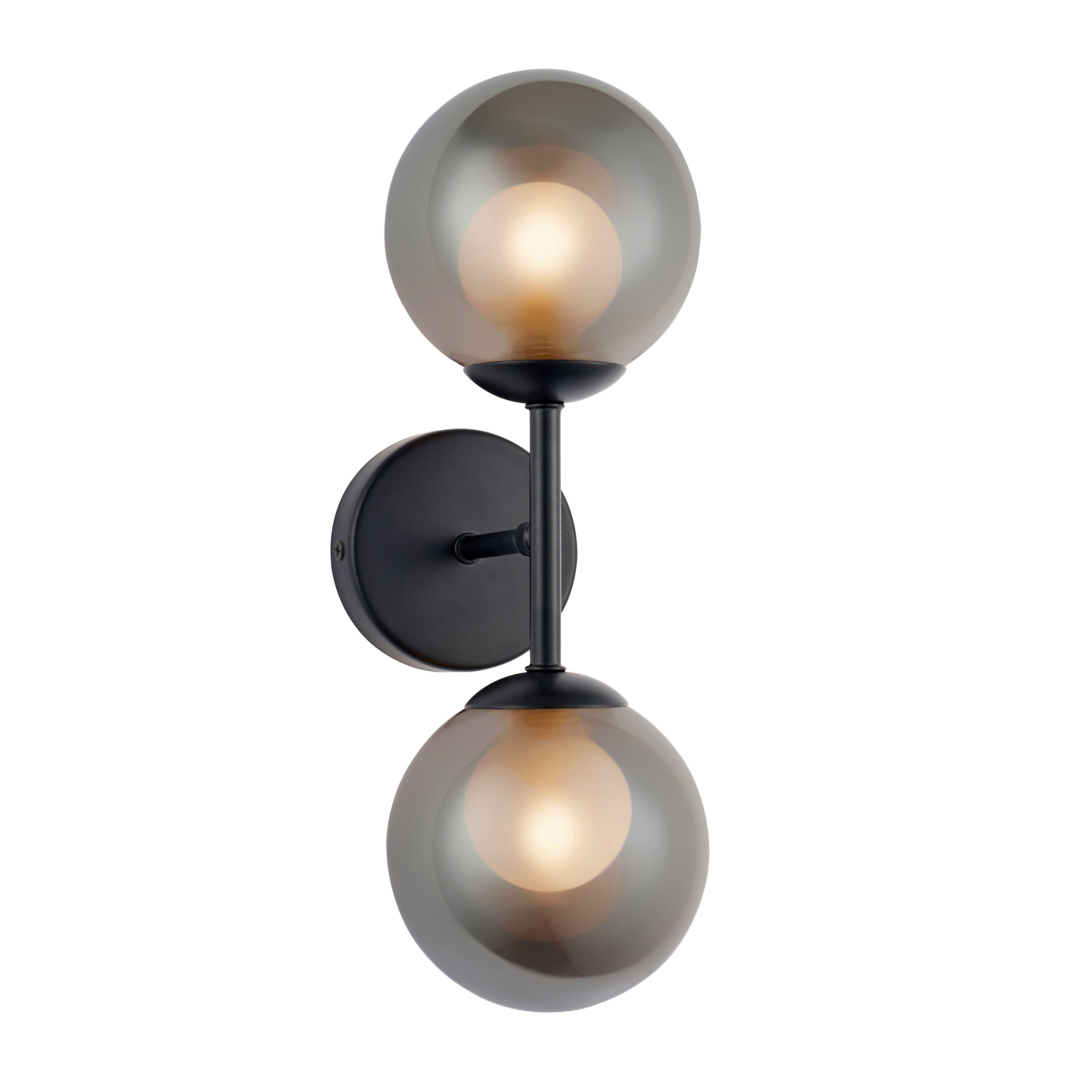 Cole Black Wired Wall light | Tradepoint