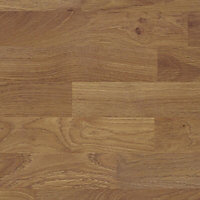 Colmar Oak Wood effect Laminate & MDF Upstand (L)3050mm