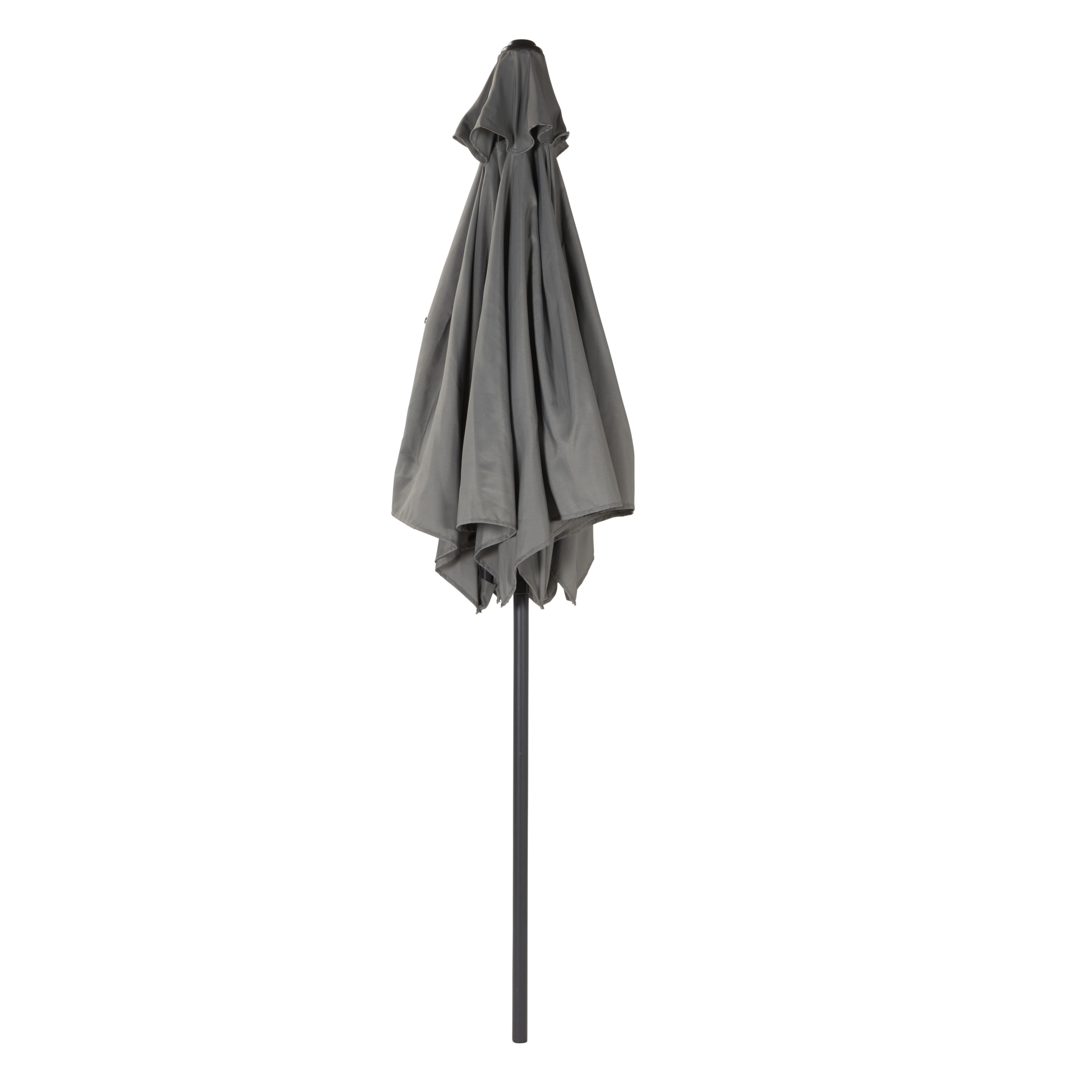 Colorado Grey Metal 4 seater Dining set with Grey parasol