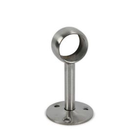 Colorail Brushed Nickel effect Stainless steel Rail end bracket (L)25mm (Dia)25mm